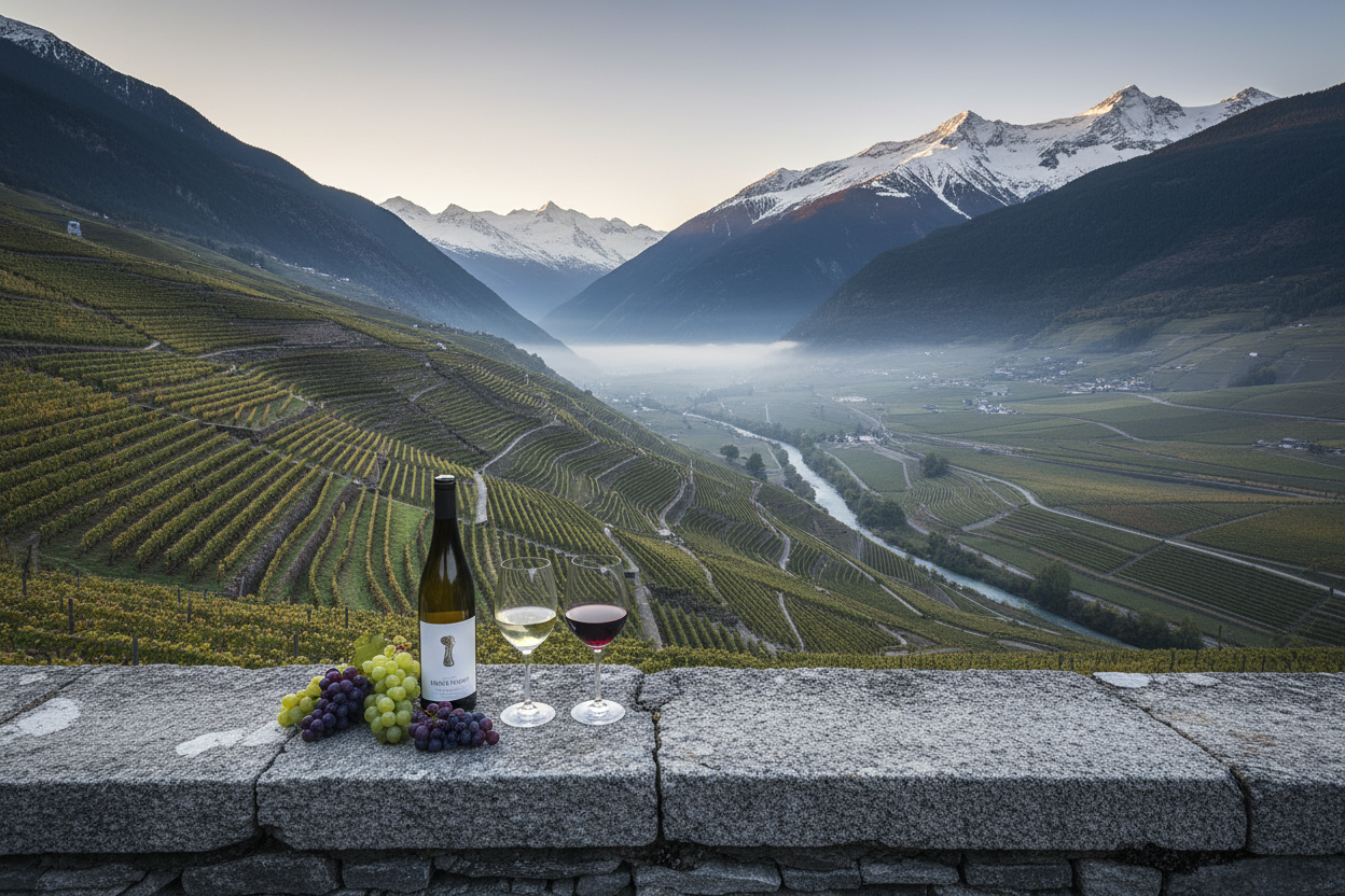 瓦萊州 Valais | 阿爾卑斯冰河下的瑞士酒詩