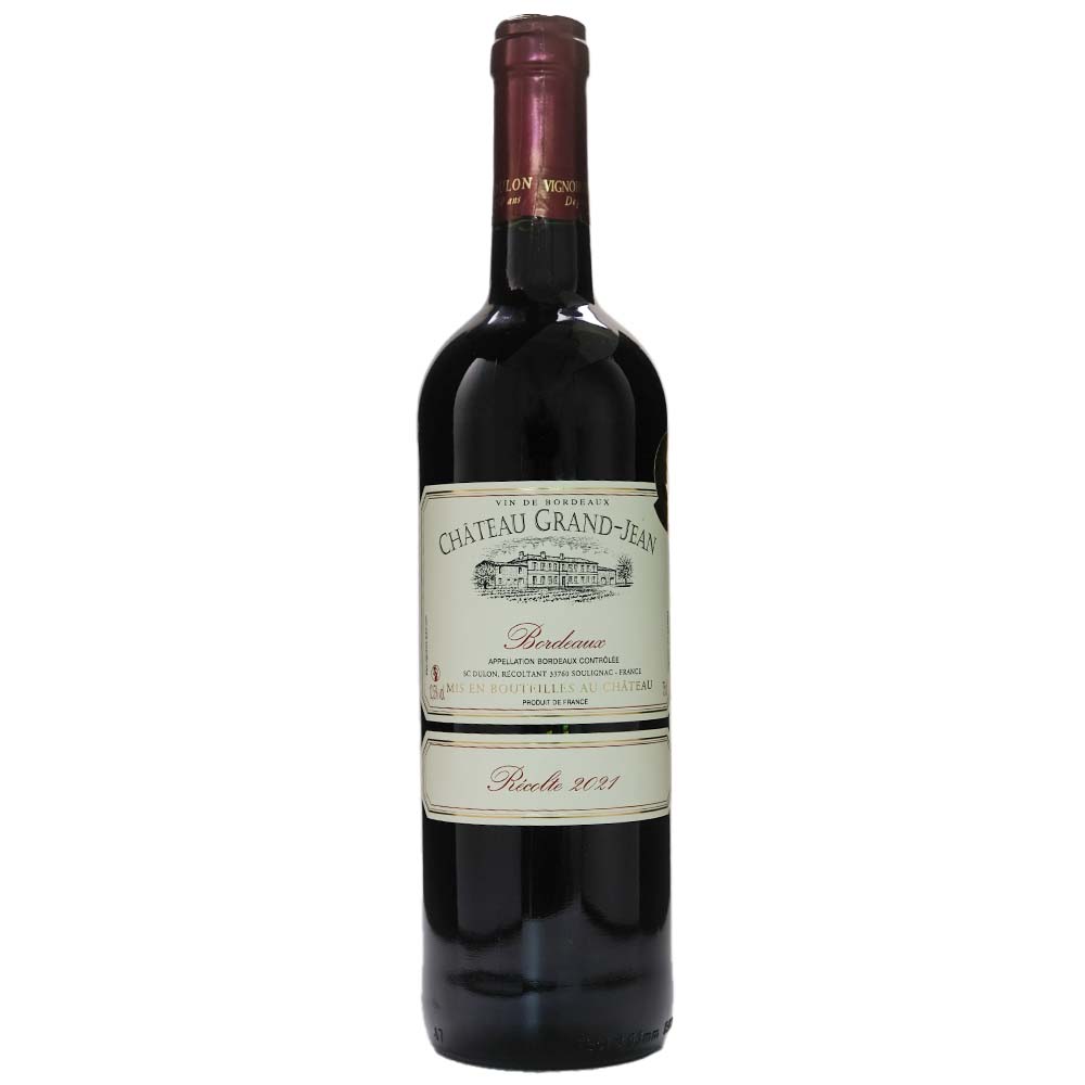Château Grand Jean AOC Bordeaux 2021 Wooden Case