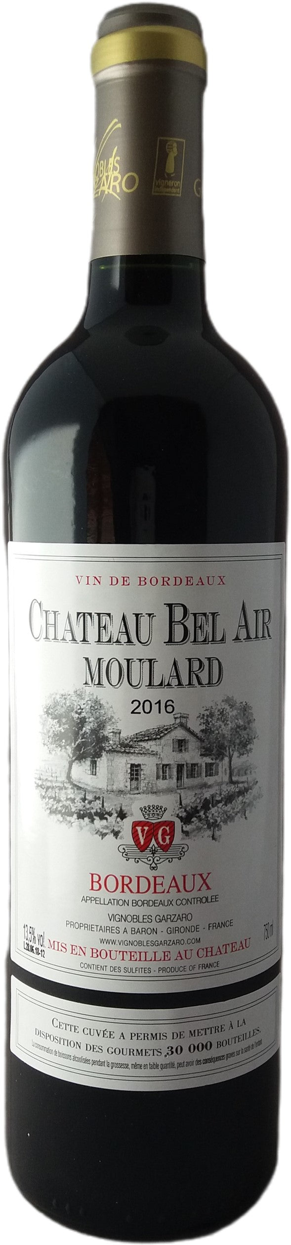 Château Bel Air Moulard AOC Bordeaux 2016