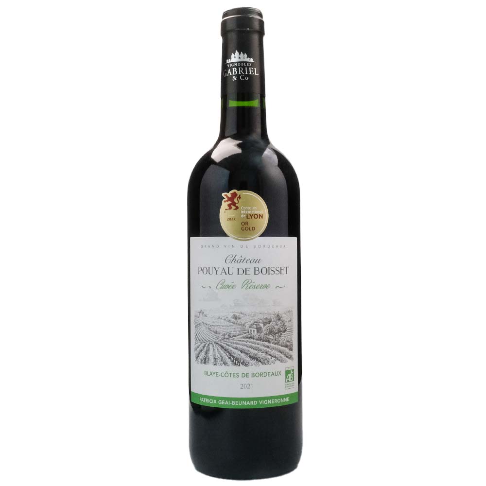 Château Pouyau de Boisset Cuvée Ré serve Blaye Côtes de Bordeaux 2021