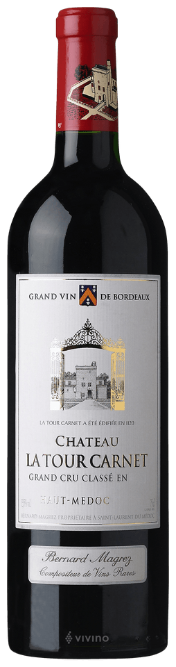 Chateau La Tour Carnet AOC Haut Medoc 2019