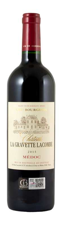 Chateau La Gravette Lacombe AOC Medoc Cru Bourgeois 2015