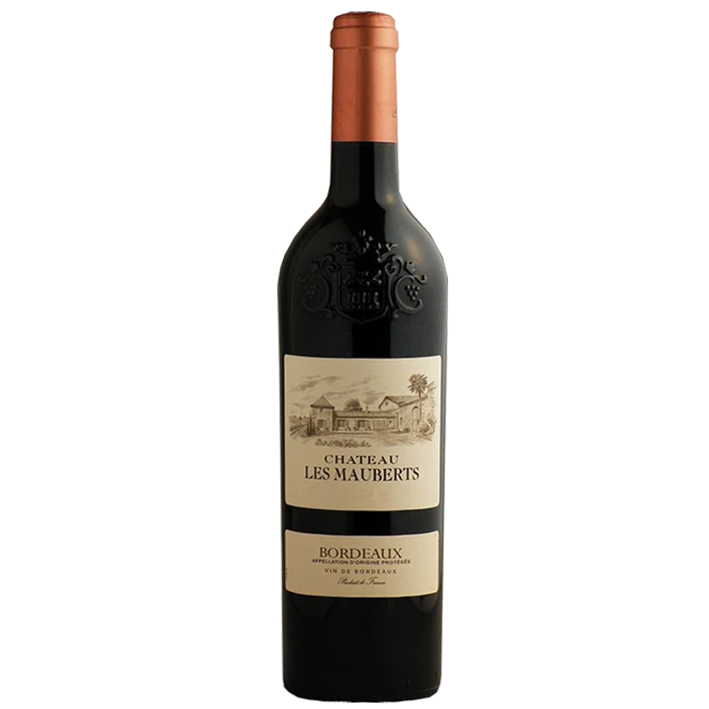 Chateau les mauberts 2021 - Leather label   ( 替木制酒標）