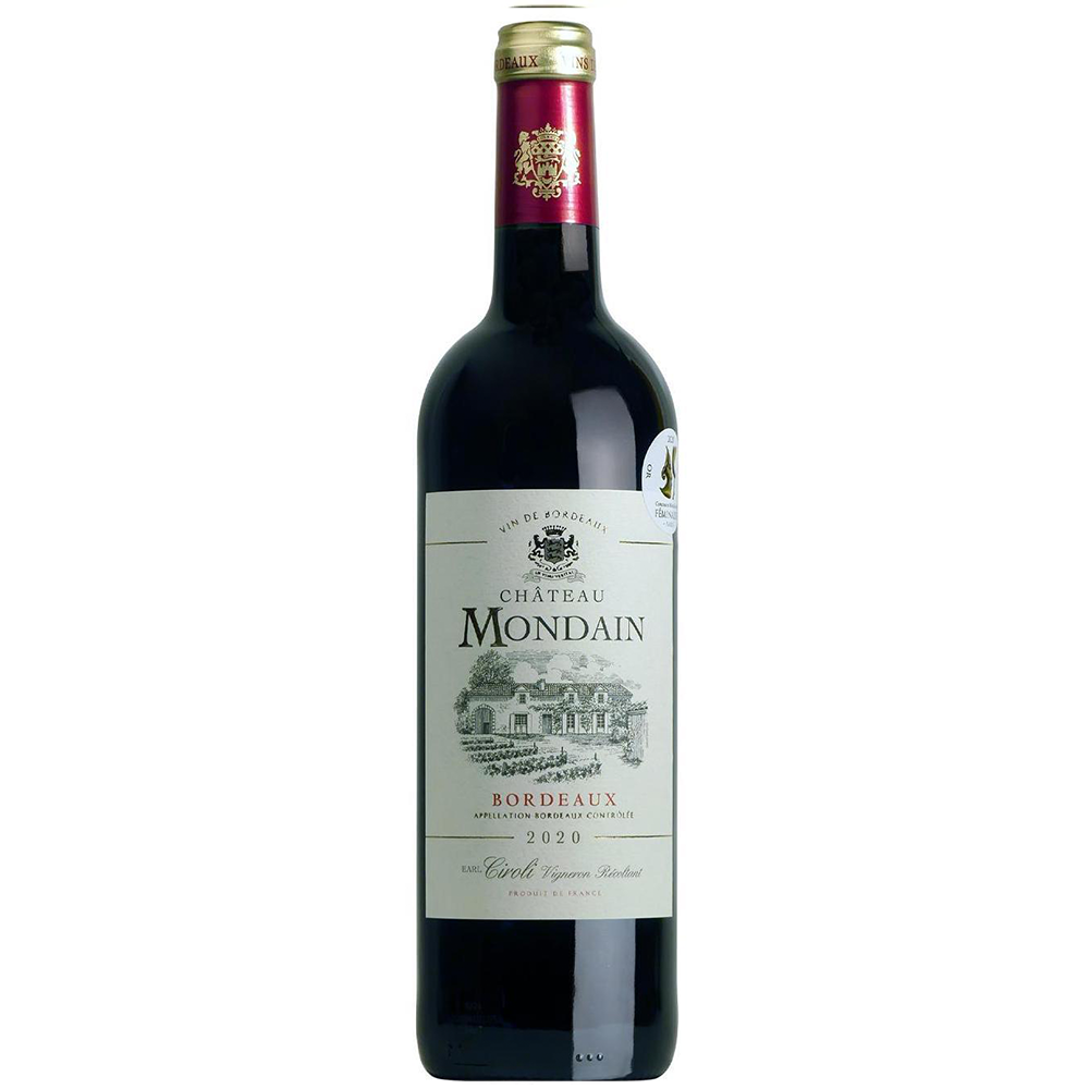 CH. MONDAIN 2020 AOC BORDEAUX