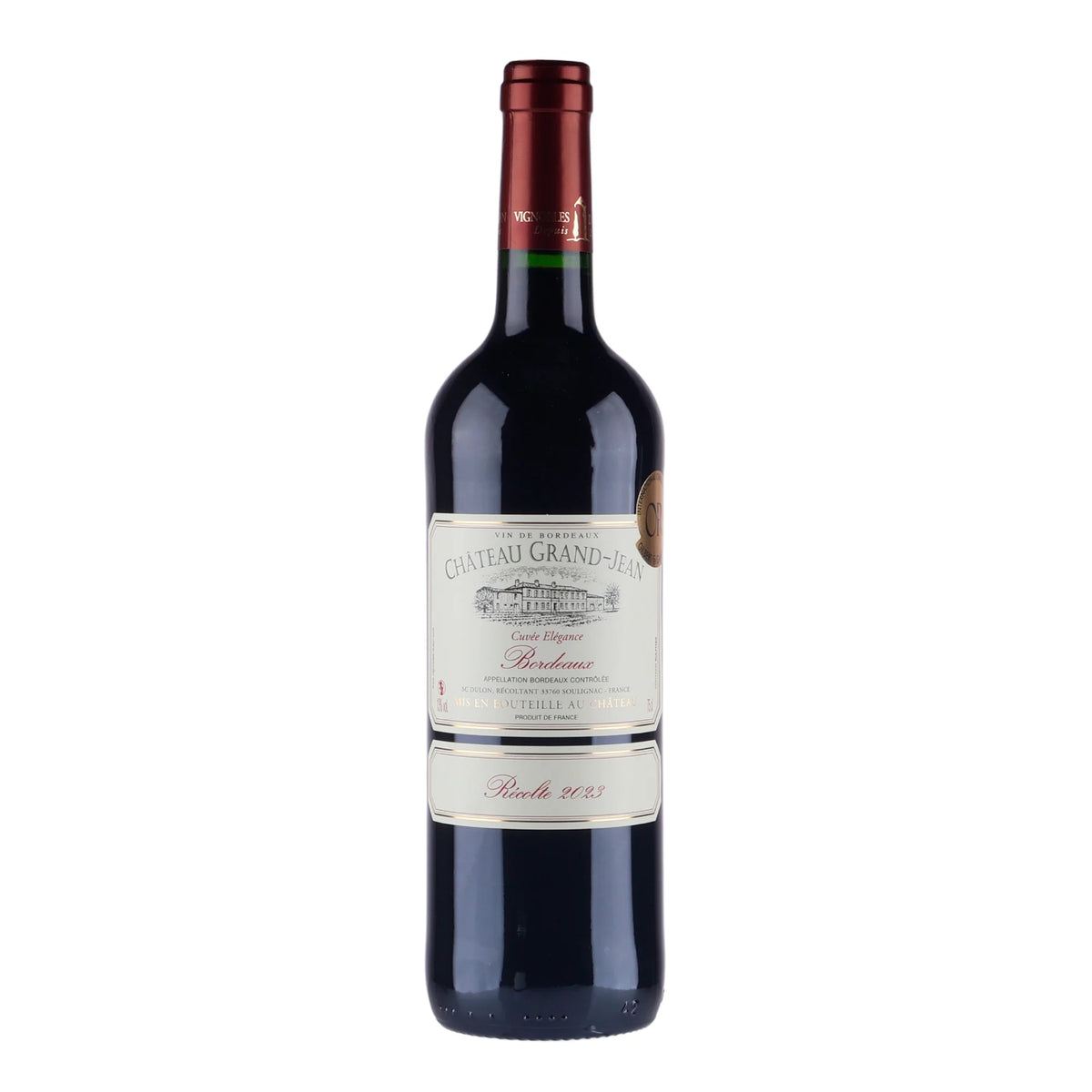 Bordeaux Rouge Ch. Grand Jean Méd Or 2023