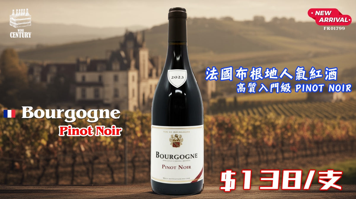 6支優惠價【✨法國布根地人氣紅酒 ✦ 高質入門級 Pinot Noir🍷】 【✨Bourgogne Pinot Noir👍🏻】