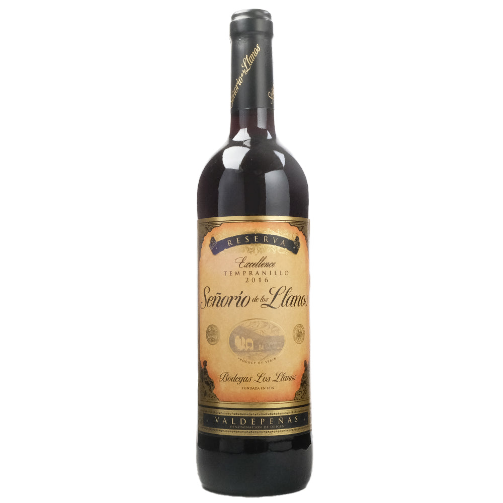 Señorío de los Llanos D.O. Valdepeñas Tinto Reserva 2016